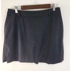 Tehama Golf Skort Women's 12 Black  Athletic Golf Tennis Pickleball